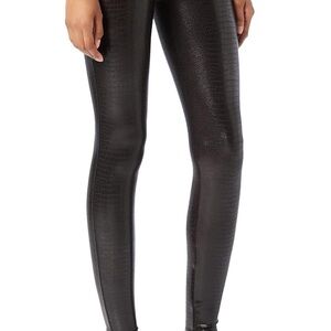 SPANX Faux Leather Croc Leggings, NWT, Large